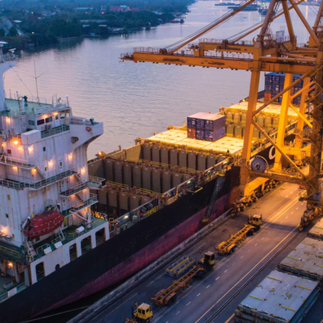 city harbor loading docks - Port Customer success story with MainStar's enterprise asset management software
